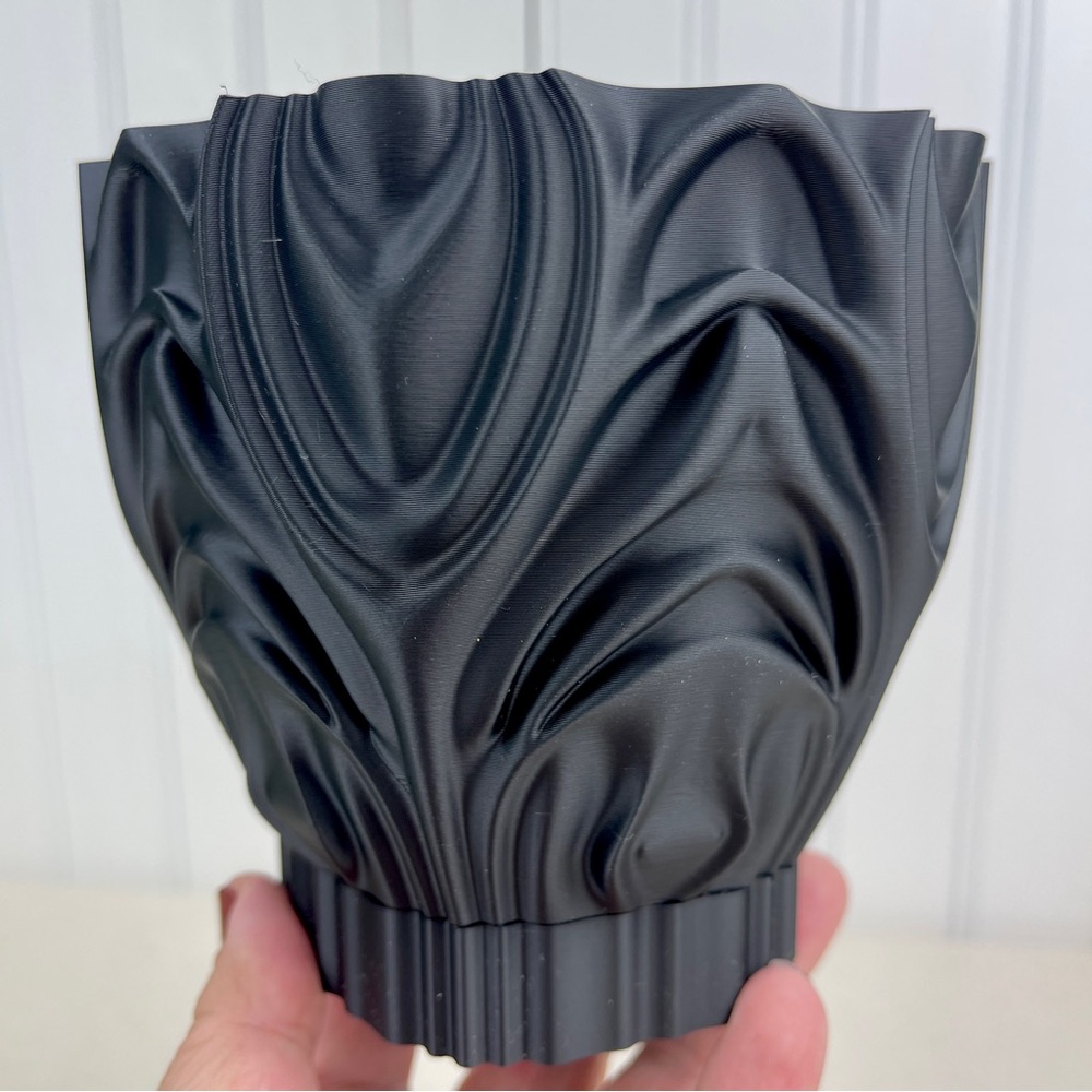 Sculptural Geometric Indoor Planter, Corru Planter Pot, Tabletop Planter - Picture 7 of 10